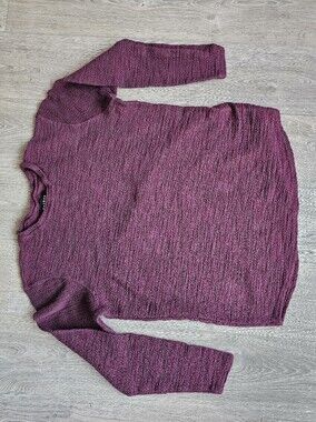 PacSun Men's Plum Crewneck Textured Sweater